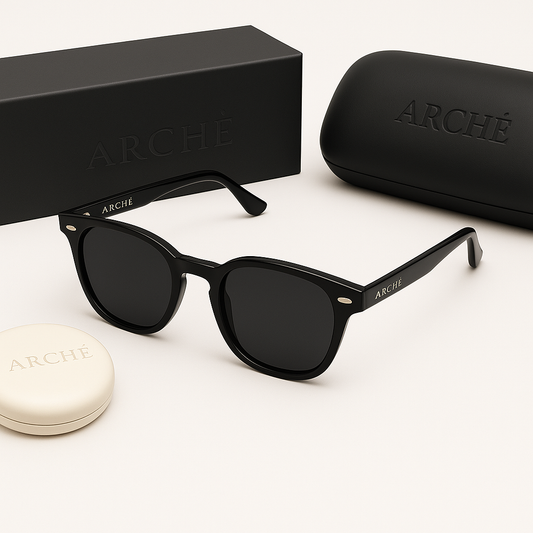 Arche Black Lens | Sleek All-Day Light Blockers with Urban Cool