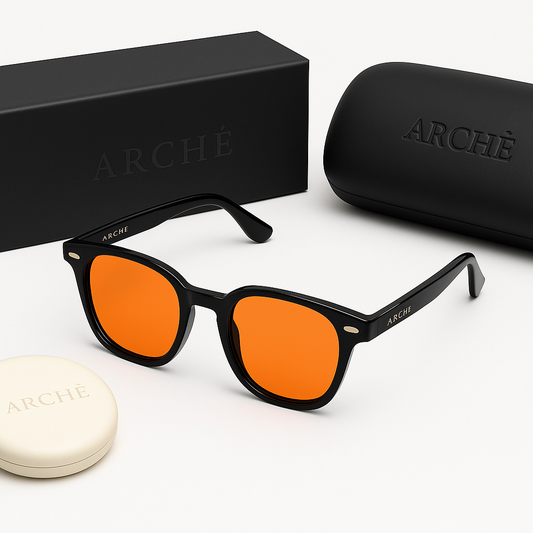 Arche Orange Lens | Striking Blue Light Glasses for Focus and Wind-Down
